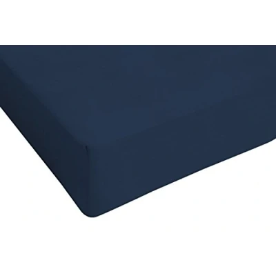 Afbeelding van Max Color Bedlaken met hoeken van 25 cm, donkerblauw, 2 zits