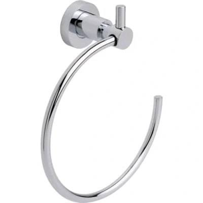 Afbeelding van tesa® Loxx handdoekring voor de badkamer, hoogglans verchroomd metaal, zelfklevend, 68 mm x 185 213