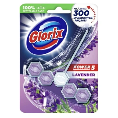 Afbeelding van Glorix Toiletblok Lavendel tot 300 spoelbeurten