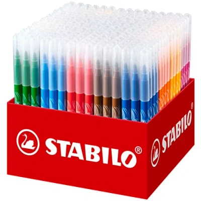 Afbeelding van STABILO power Viltstift, 240 stuks, met 20 verschillende kleuren