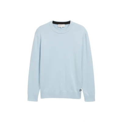 Afbeelding van TOM Tailor Denim Basic Crewneck Trui, Heren, Maat: Small, Light metal blue