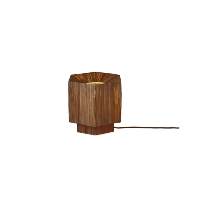 Afbeelding van GOOD&amp;MOJO Tafellamp Panama Donkerbruin 26x28x26cm