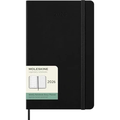 Afbeelding van Moleskine 12 Maanden Agenda 2026 Wekelijks Large Harde Kaft Zwart