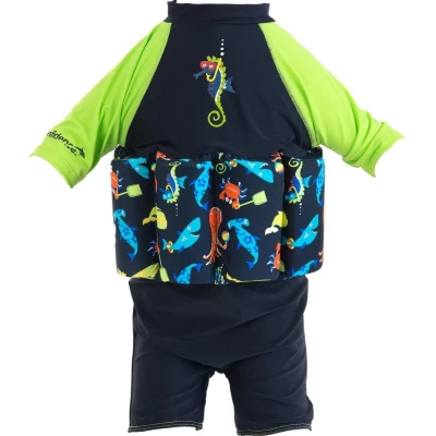 Afbeelding van Konfidence Drijfpak Seabisket Junior Lycra Navy/lime Mt 4 5 Jaar