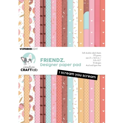 Afbeelding van Paper Pad I scream you Friendz nr.191
