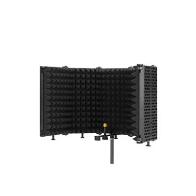 Afbeelding van Boya by rf5p opvouwbaar microfoonisolatieschild en reflectiefilter, USB