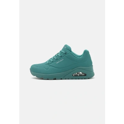 Afbeelding van Skechers Sport UNO Sneakers laag, Dames, Maat: 35, Teal durabuck Pu