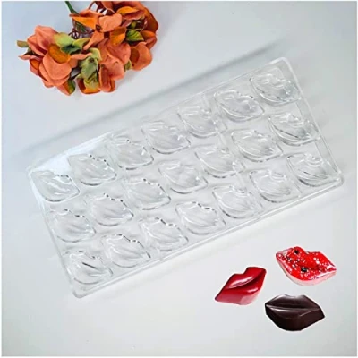 Afbeelding van LIANCHEN Chocoladevorm Polycarbonaat Set Transparante Bakvorm Bakaccessoires voor IJsblokjes Snoep Valentijnsdag