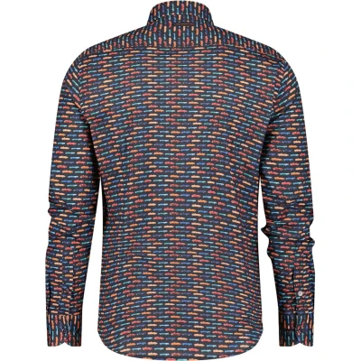 Afbeelding van A Fish Named Fred casual overhemd donkerblauw