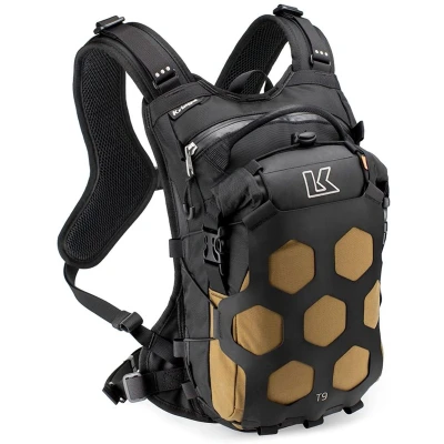 Afbeelding van Kriega Trail9 Bruin waterdichte adventure motor rugzak
