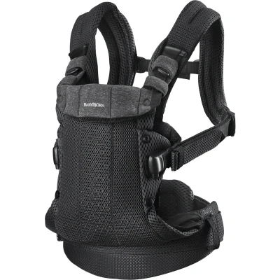 Afbeelding van BabyBjörn Draagzak Harmony 3D Mesh Zwart Buikdrager Rugdrager Ergonomisch Zachte details