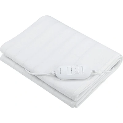 Afbeelding van Bloomfold Elektrische Onderdeken 150 x 80 cm Wasmachinebestendig 1 Persoons 3 Standen Warmtedeken Wit/polyester