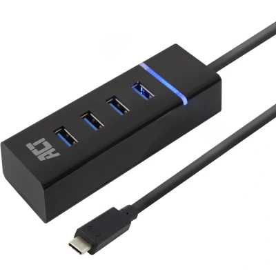 Afbeelding van ACT AC6415 SuperSpeed USB C Hub 4x A 5 Gbps Zwart