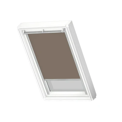 Afbeelding van VELUX Origineel Verduisterend Rolgordijn (DKL), Zilveren Kozijn, P08, 408, Warm Grey