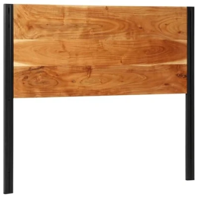 Afbeelding van Hoofdeinde 120 cm massief hout acacia en ijzer