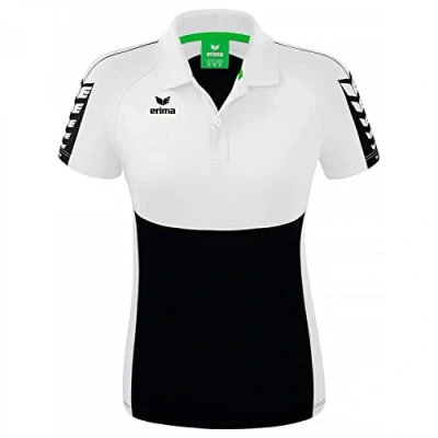 Afbeelding van Six Wings polo dames zwart/wit / 38