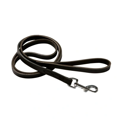 Afbeelding van Adori Looplijn Soft Met Print En Trens Donkerbruin Hondenriem 160x1.8 cm