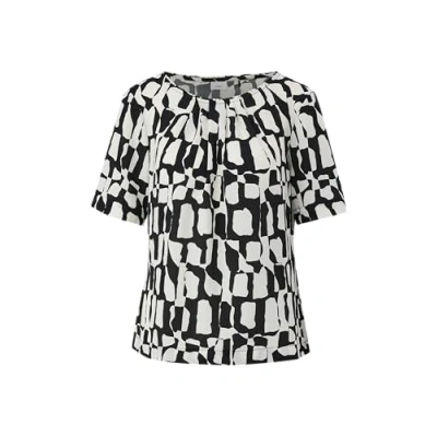 Afbeelding van s.Oliver Black Label À Motif ORNÉ DE DÉTAILS PLISSÉS Blouse, Dames, Maat: 34, Schwarz