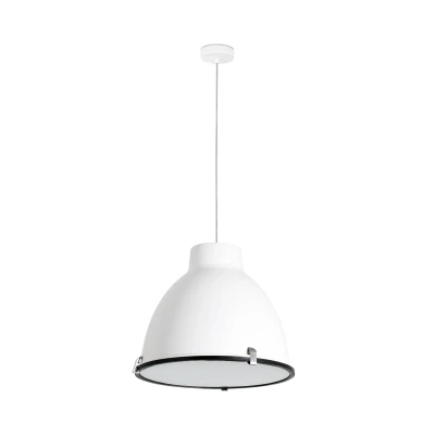 Afbeelding van Faro Lighting Charlotte 1 Light Dome Plafond Hanger Wit, E27