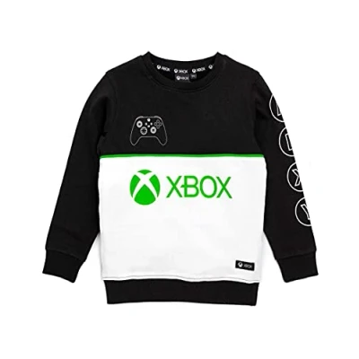 Afbeelding van Xbox Sweatshirt Jongens Kids Game Console Black Sweater Hoodie Merchandise 7 8 jaar