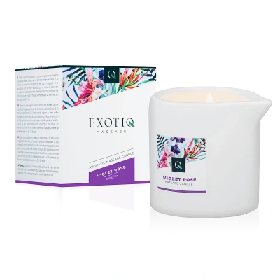 Afbeelding van Exotiq Massagekaars Violet Rose 200g