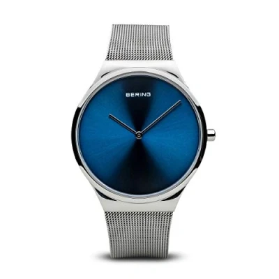 Afbeelding van BERING dames en herenhorloge quartz uurwerk klassieke collectie met roestvrij staal saffierglas 12138 007 polshorloges