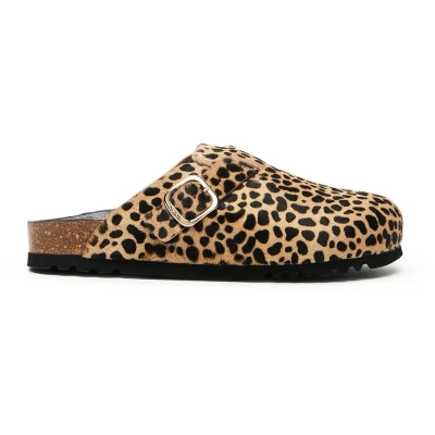 Afbeelding van SCHOLL FAE PonyLea Leopard Dames Clogs Maat 40