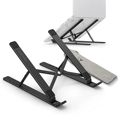 Afbeelding van Spigen LD201 Universele Opvouwbare Tablet/Laptop Standaard Zwart