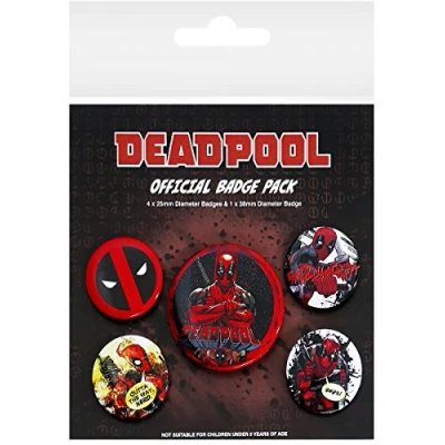 Afbeelding van Pyramid International Deadpool Pack Badge, meerkleurig, 10 x 12,5 1,3 cm