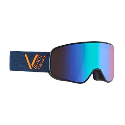 Afbeelding van Black Crevice Skibril Schladming dubbele lens, anti condens coating, UV400 bescherming (navy/oranje/groen, L (hoofdomtrek 58 61 cm)