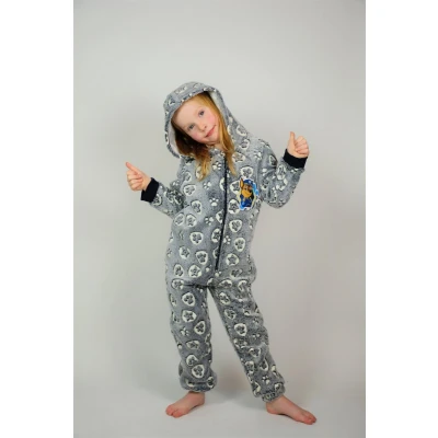 Afbeelding van Paw Patrol onesie maat 86 / 92 Chase huispak pyjama grijs