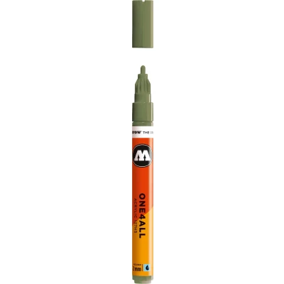 Afbeelding van Molotow ONE4ALL 2mm Acryl Marker Pastel Groen Geschikt voor vele oppervlaktes zoals canvas, hout, steen, keramiek, plastic, glas, papier, leer...