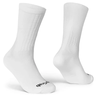 Afbeelding van GripGrab FastStream Aero Fietssokken Hoog Performance Zomer Wielren Sokken Tijdrijden Unisex Wit Maat M (41 44)