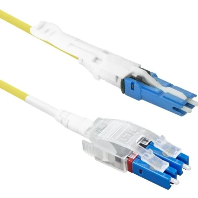 Afbeelding van ACT RL1110 Glasvezel Patchkabel Singlemode 9/125 OS2 Polarity Twist uniboot duplex CS LC connectoren 10 meter
