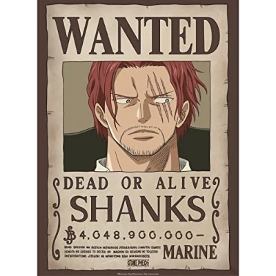 Afbeelding van GBEye One Piece Wanted Shanks Poster 38x52cm,