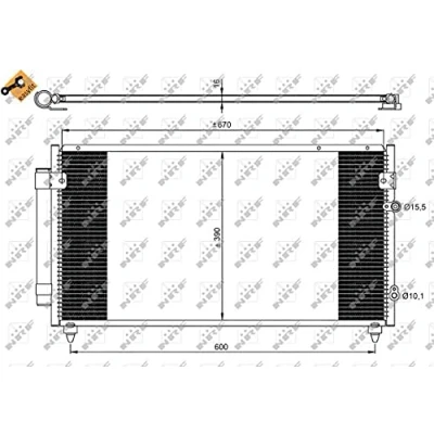 Afbeelding van Condensor, airconditioning NRF 350072