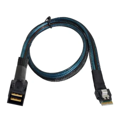 Afbeelding van chenyang Mini SAS SFF 8654 38Pin Host aan 8643 Doeldata Server Disk Raid Kabel 50cm