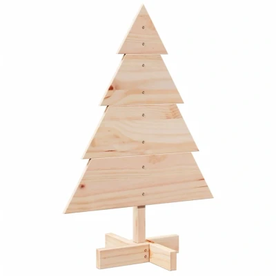 Afbeelding van vidaXL Kerstdecoratie kerstboom 70 cm massief hout