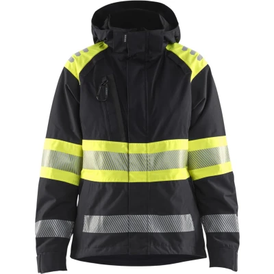 Afbeelding van Blaklader 4430 1977 Dames Shelljack High Vis Zwart/High Geel