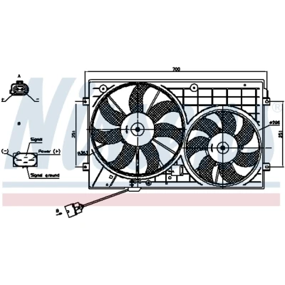 Afbeelding van Nissens Ventilatorwiel motorkoeling 85644