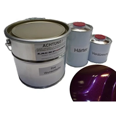 Afbeelding van Lackpoint 1 liter set 2K autolak Dark Violet Metallic geen blanke lak