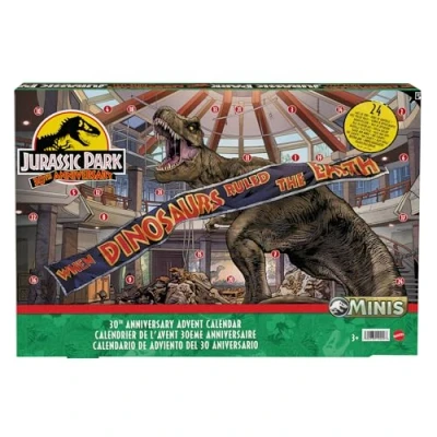 Afbeelding van Jurassic World 30 jarig Jubileum Adventskalender Speelfigurenset