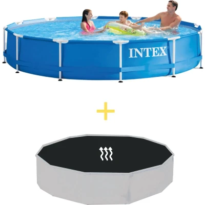 Afbeelding van Intex Zwembad Metal Frame 366 x 76 cm Inclusief Solarzeil