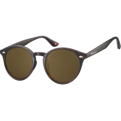 Afbeelding van Zonnebril Montana met bruin rond glas turtle