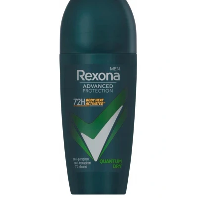 Afbeelding van Rexona Men Advanced Protection Anti Transpirant Roller Quantum Dry met Body Heat Activated Technologie 6 x 50 ml