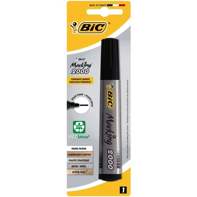 Afbeelding van BIC Permanent marker zwart blister 1 stuks