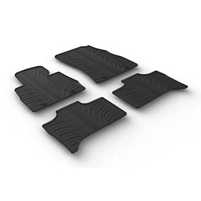 Afbeelding van Gledring Rubbermatten passend voor BMW X5 E53 1999 2006 (T profiel 4 delig + montageclips)