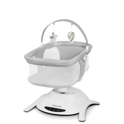 Afbeelding van Lionelo 2 in 1 Babyswing En Wieg Bella Grey Concrete
