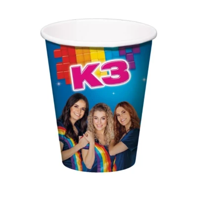 Afbeelding van K3 Bekers 250ml 6 stuks