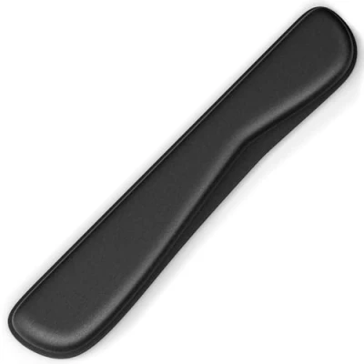 Afbeelding van GOMIN ergonomisch toetsenbordpad, polssteun voor toetsenbord, 43 x 8,4 cm, computer/pc met gelkussen, anti peesschedeontsteking, geheugenschuim, naadloos, antislip, zwart